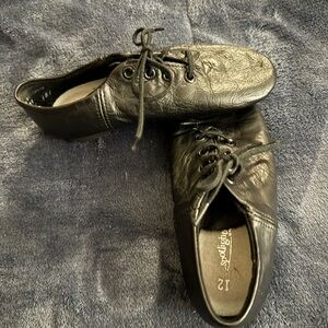 Kids Black Lace-Up Dance Shoes by Spotlight